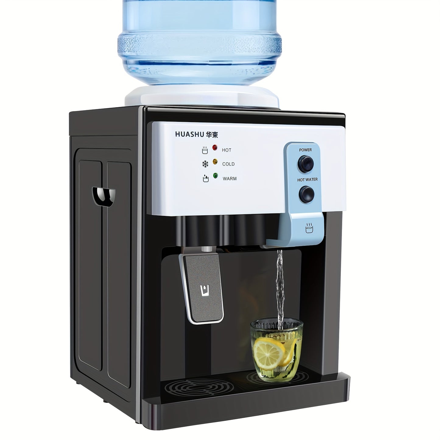 5 Gallon Top-Loading Electric Water Dispenser - Hot and Cold Water with Ice Heat Function, Freestanding for Home, Office, or Dormitory