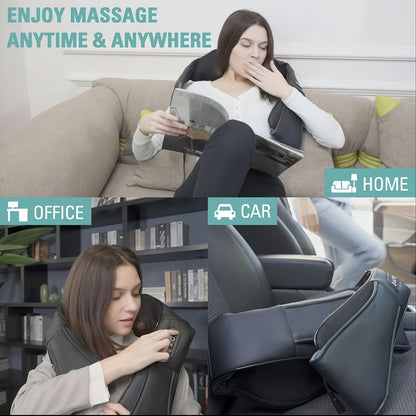 2024 ISKOVI Electric Neck Massager – With Heat for Neck, Shoulder, Back, Foot, Leg & Muscle Relief, Ideal Gift
