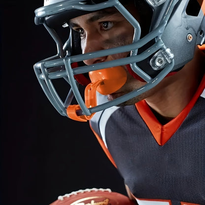 Double Layer Sports Mouthguard with Lanyard – Protection for American Football and Ice Hockey