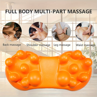 Sciatica Pain Relief Back Massager – Deep Tissue Muscle Tool with 14 Trigger Points for Glute, SI Joint, Pelvis, Sacrum, Lumbar Support