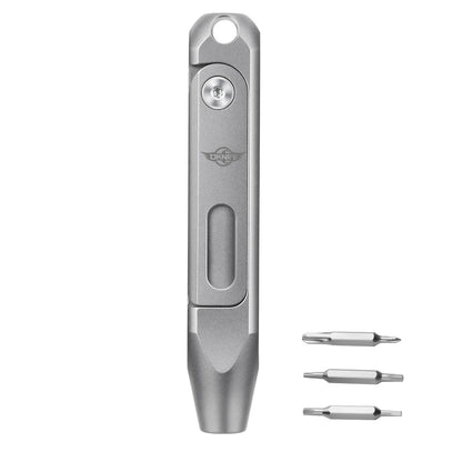 OKNIFE Otacle D1 Titanium EDC Screwdriver – 8-in-1 Multi-Bit with S2 Steel Magnetic Bits, Mini Precision Tool for Work & Daily Use