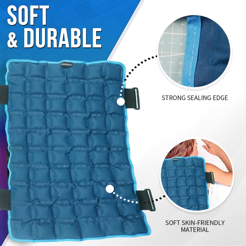 Reusable Full Back Ice Pack for Shoulder and Back Injuries - Cold Compress Therapy for Swelling, Bruises, and Sprains - Hand Wash Only - Rainbow Brand