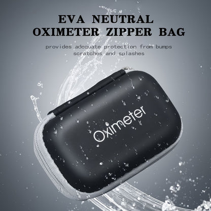 Durable Fingertip Pulse Oximeter Case with Zipper - Portable Protective Carrying Bag for Blood Oxygen Monitor - Ideal for Travel and Daily Use