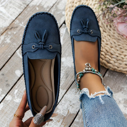Large Size Wheat Ear Decoration Light - Comfortable & Soft Women's Flat Loafers