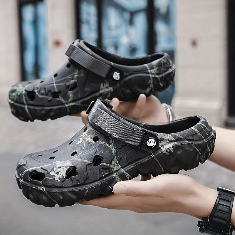 Men's EVA Clogs - Vibrant Color, Hollow Out Design, Ultra-Comfy Fit, Slip-Resistant Soles, Feather-Light Construction - Durable Casual Wear for Outdoor and Relaxation