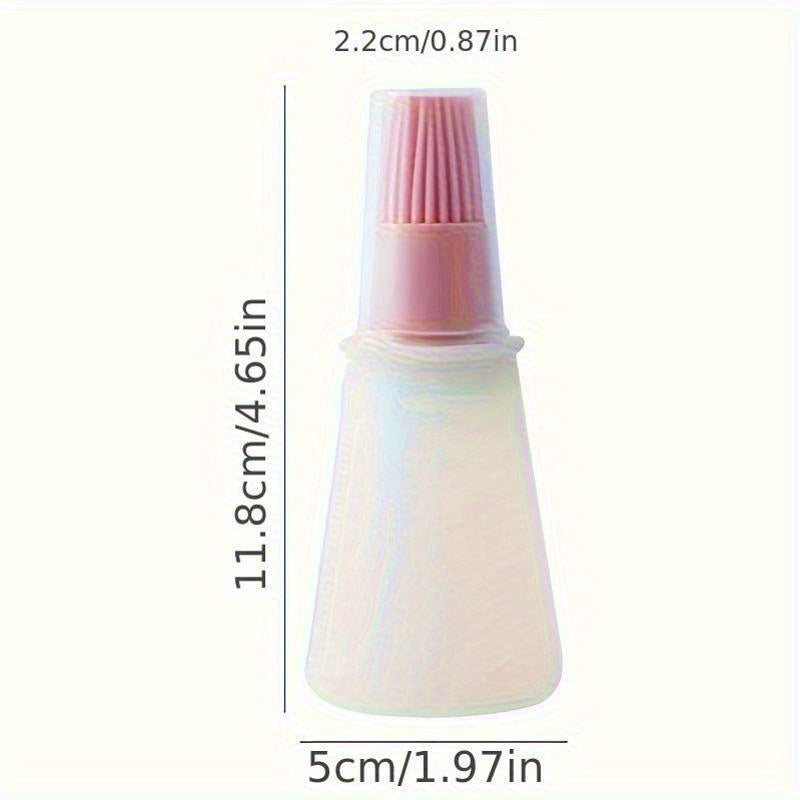 High-Temp Resistant Silicone BBQ Oil Brush with Dispenser – Outdoor Cooking & Kitchen Essential Gadget
