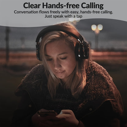 Active Noise Cancelling Wireless Headphones with Microphone - Deep Bass, 30-Hour Playtime - Comfortable and Durable
