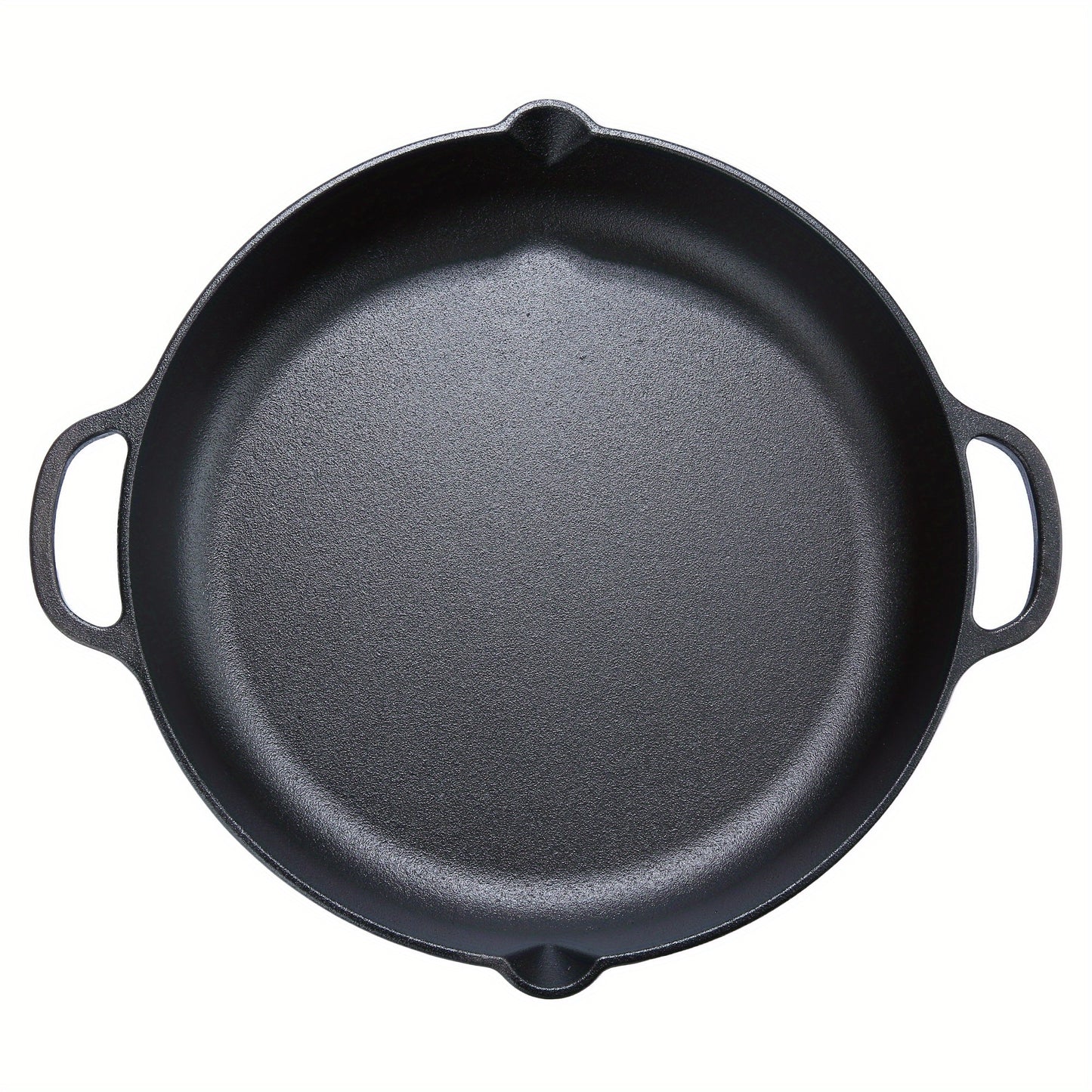 Pre-Seasoned 14" Cast Iron Skillet - Versatile Kitchen Essential, Oven and Grill Safe with Drip-Spout Design, Perfect for Camping and Indoor/Outdoor Cooking