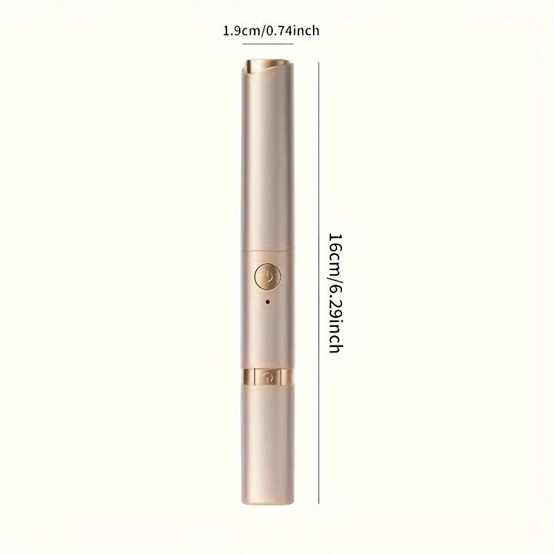Multi-Use Heated Eyelash Curler - Compact Eye Makeup Tool with Trimmer for Brows and Unwanted Hair | Perfect for Styling and Grooming