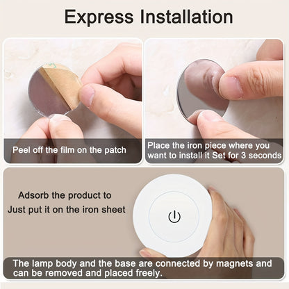 LED Touch Night Light – Dimmable Decorative Light for Bedroom, Aisle, Washroom, Living Room, Wardrobe and Cabinet (Warm/White Light)