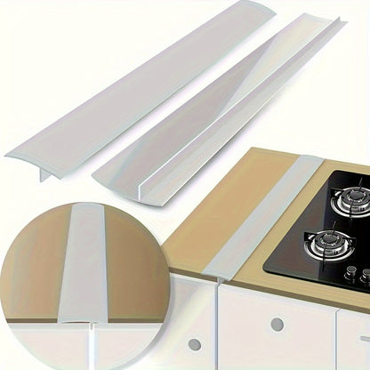 2 Pack Silicone Gap Sealing Strip – Durable, High-Temperature Resistant, Waterproof and Easy Clean Kitchen Solution