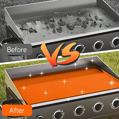 Silicone Griddle Mat for Blackstone - Food Grade, 17/22/28/36 Inches, BBQ Accessory, Grill Utensil Holder Mat, 1/2pcs