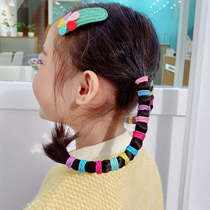 400 Piece Set Elastic Hair Loops – Colorful Ponytail Holders, Stylish Hair Ties for Daily Use