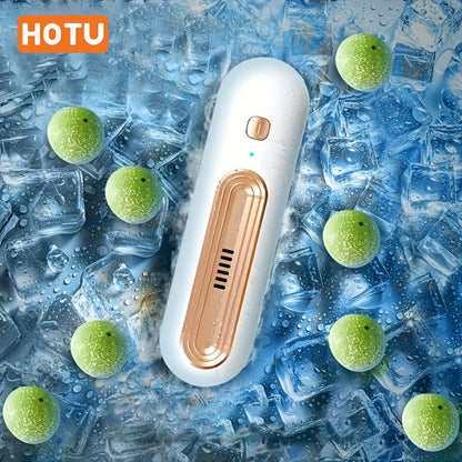 Powerful Refrigerator Deodorizer – Eliminates Odors, Disinfects, and Purifies Air – USB Charging – Portable, Compact, Easy-to-Use Odor Remover for Kitchen Fridge and Freezer