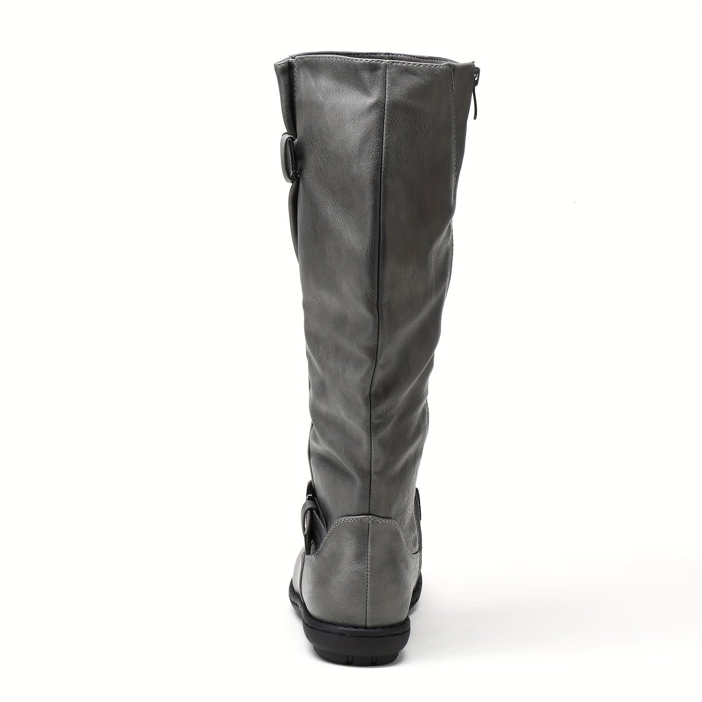 Women's Wide Calf Knee High Boots - Faux Fur-Lined Autumn & Winter Boots, Durable & Comfortable Knee-Length Style