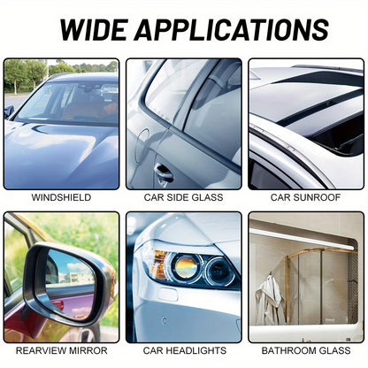 Car Glass Anti-Fog Wipes for Windows & Rear-View Mirrors, Anti-Rain Defogging Solution