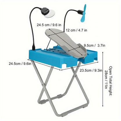 Adjustable Foot Rest Pedicure Set - Salon Step Beauty Footrest Manicure Stool with Fan, Pedicure Pedals Stand for Home