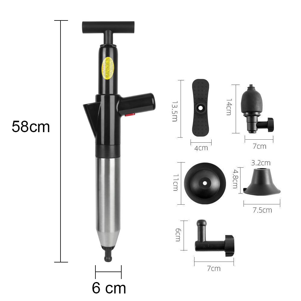 High Pressure Toilet Plunger – Air Drain Blaster for Clog Removal & Sewer Pipe Unblocking
