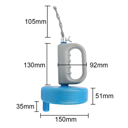 Toilet Sink Drain Unblocker – Handheld Extendable Sewer Pipe Plunger for Bathroom & Kitchen Cleaning (5/7/10m)