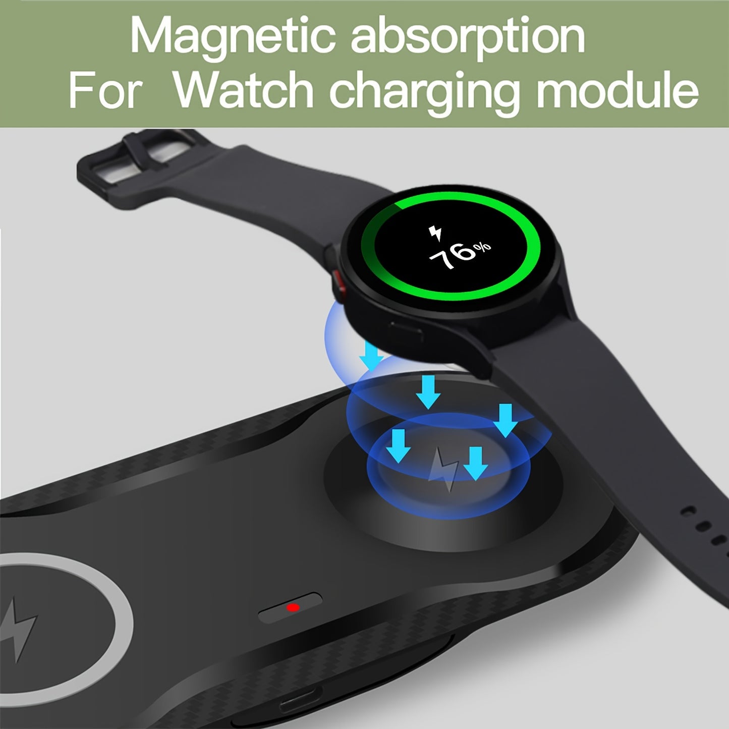 Dual Wireless Charging Pad – 2-in-1 Fast Charger for Samsung S23 Ultra, S22, S21, Note 20, Z Flip, Galaxy Watch 5/4, Galaxy Buds