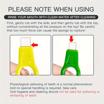 Portable Nano Sponge Teeth Whitening Eraser - Stain Remover for Smoke, Tea and Wine, Daily Dental Care Stick for Home and Travel