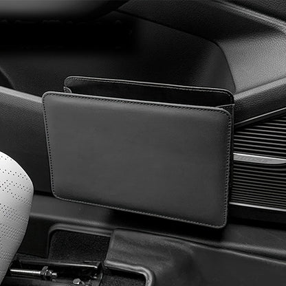 Foldable Car Trash Can and Storage Organizer – Faux Leather, Door-Mounted or Seat Back Design – Vehicle Interior Accessory