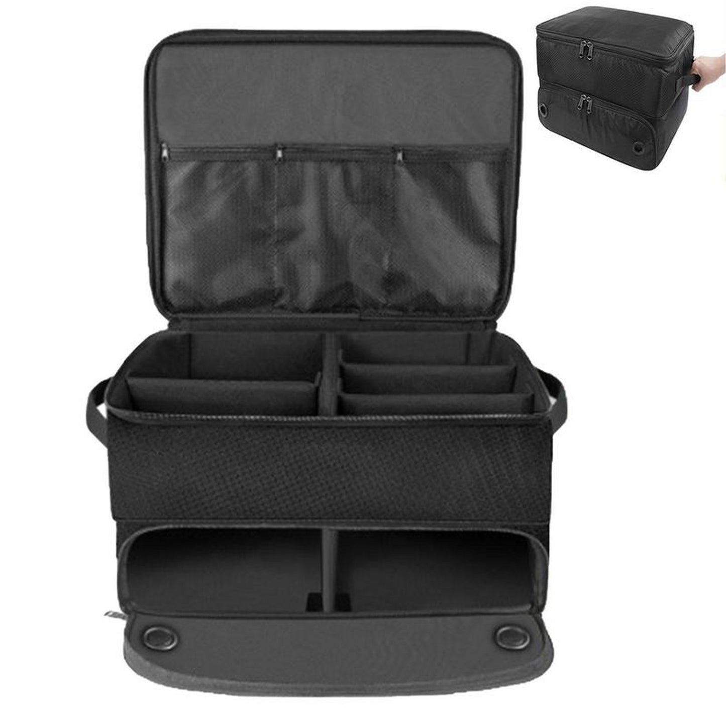 Golf Shoe Bag – Outdoor Foldable Storage for Golf Supplies, Oxford Cloth Holder Box for Ball & Towel, Portable Trunk Organizer