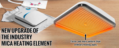 VEVOR Portable Heat Press Machine - 9x9/12x10 Inch, DIY Shirt Printing, Multifunctional Sublimation Transfer for HTV Vinyl, T-Shirt & Bag