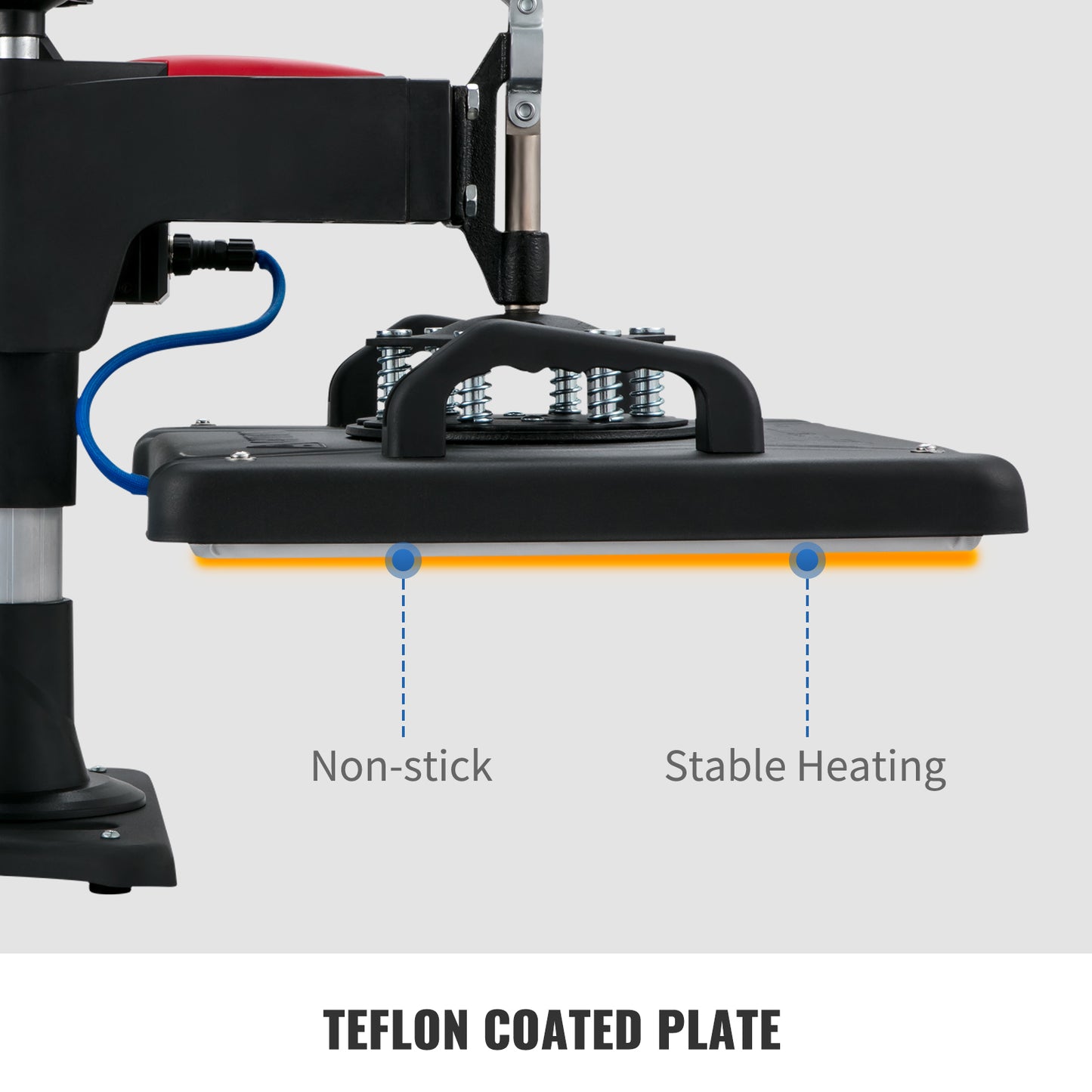 SucceBuy 5-in-1 Heat Press Machine – 12x15in Clamshell Sublimation Printer with Digital Temperature Control