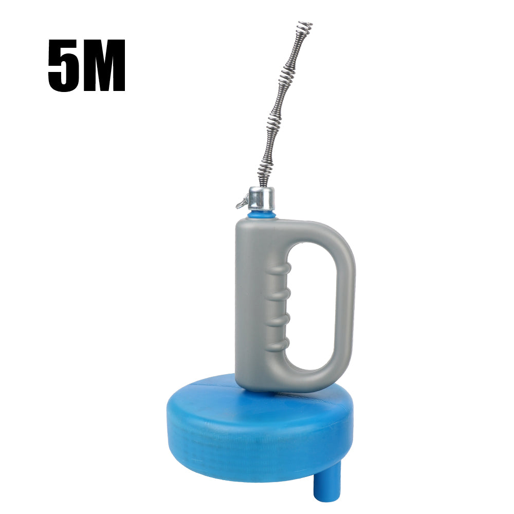 Toilet Sink Drain Unblocker – Handheld Extendable Sewer Pipe Plunger for Bathroom & Kitchen Cleaning (5/7/10m)