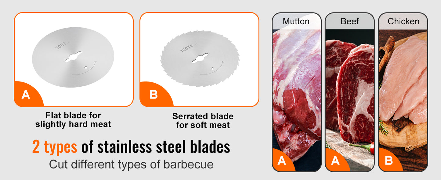SucceBuy Electric Shawarma Knife – Professional Turkish Kebab Gyro Cutter Stainless Steel Doner Meat Slicer