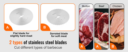 SucceBuy Electric Shawarma Knife – Professional Turkish Kebab Gyro Cutter Stainless Steel Doner Meat Slicer