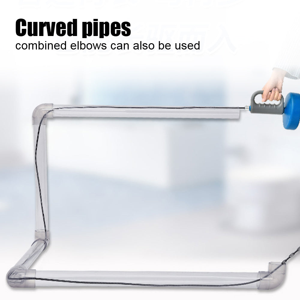 Toilet Sink Drain Unblocker – Handheld Extendable Sewer Pipe Plunger for Bathroom & Kitchen Cleaning (5/7/10m)