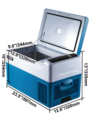 SucceBuy Portable Car Refrigerator Mini Fridge — 20L–55L Compressor Cooler DC 110-240V Ice Box for Camping