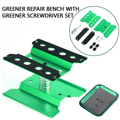 RC Car Tool Lifting Work Stand – 360° Rotating Repair Platform for 1/10 & 1/8 Buggy Crawler Cars