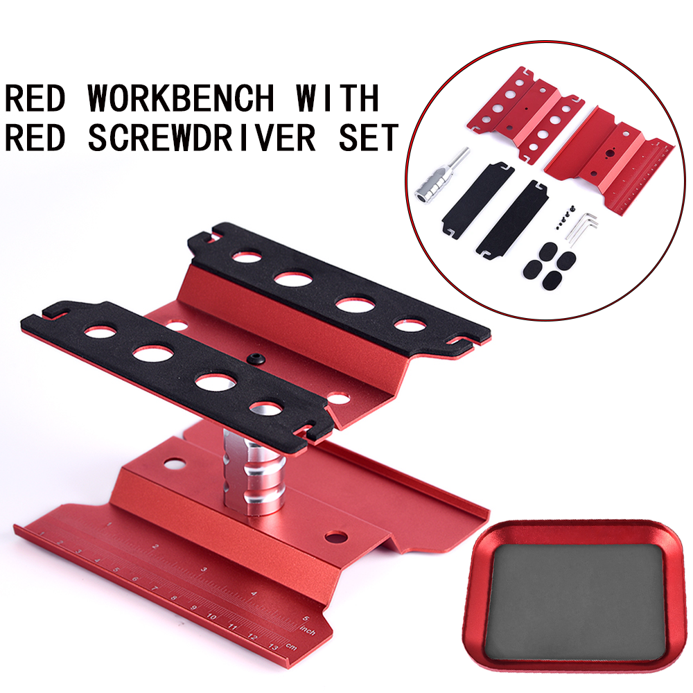 RC Car Tool Lifting Work Stand – 360° Rotating Repair Platform for 1/10 & 1/8 Buggy Crawler Cars